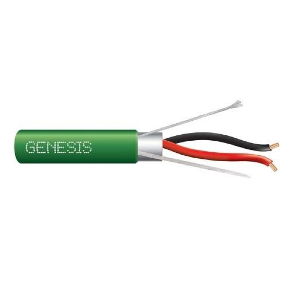 32141105 18 AWG 2 CONDUCTOR STRANDED SHIELDED CMP/FT6 1000 Foot  pull box Green