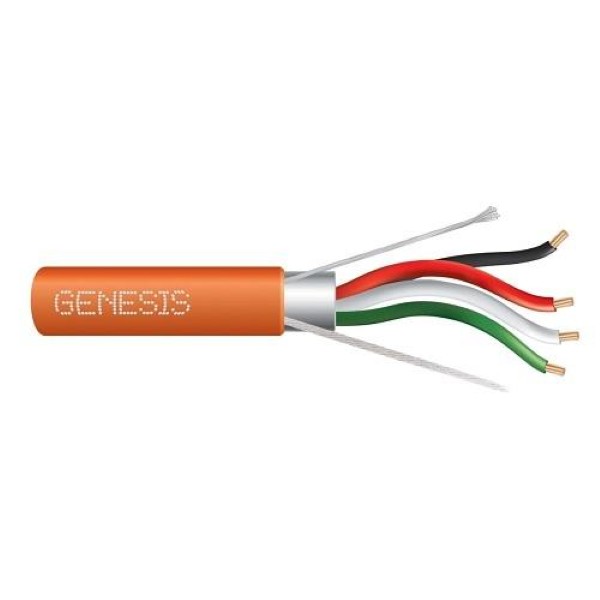 32151103 18 AWG 4 CONDUCTOR STRANDED SHIELDED CMP/FT6 1000 Foot  pull box Orange