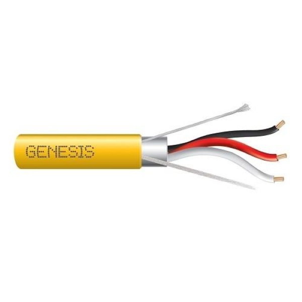 32261102 18 AWG 3 CONDUCTOR STRANDED SHIELDED CMP/FT6 1000 Foot  pull box Yellow
