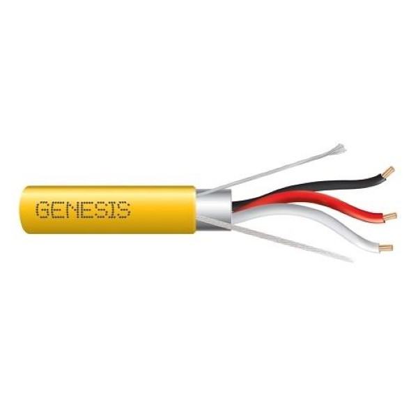 32271102 22 AWG 3 CONDUCTOR STRANDED SHIELDED CMP/FT6 1000 Foot  pull box Yellow