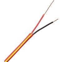 4506104Y 18/2 SOLID 1000 Footfoot reel Red w/ Yellow Stripe