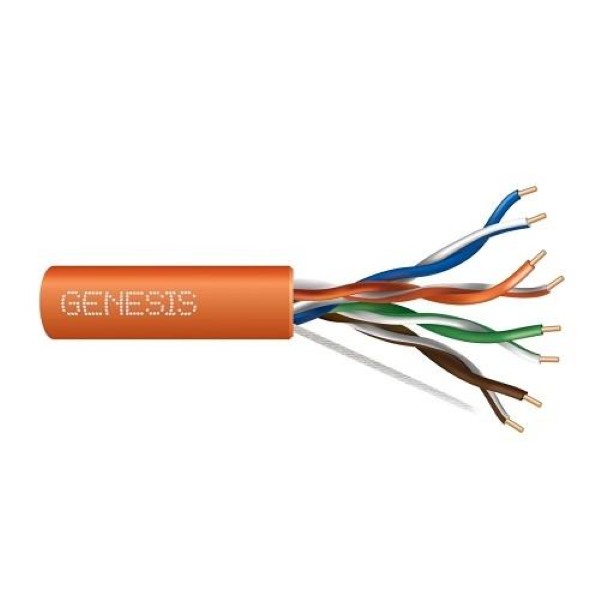 63601103 23 AWG 4 PAIR SOLID CMR/FT4 1000 Foot  pull box Orange