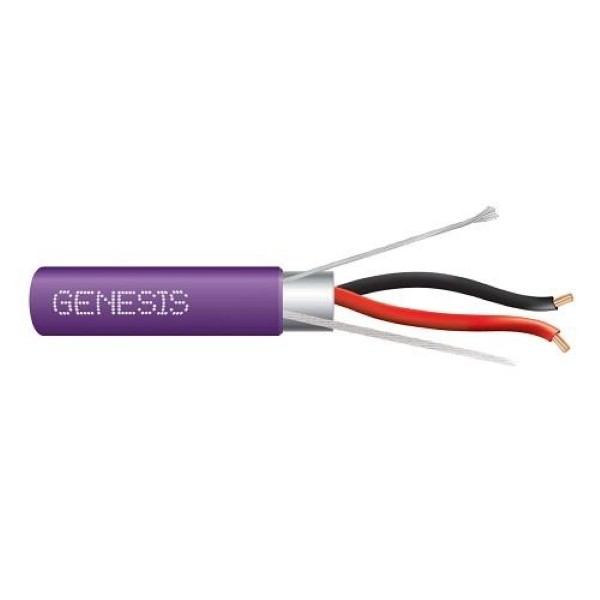 32141110 18 AWG 2 CONDUCTOR STRANDED SHIELDED CMP/FT6 1000 Foot  pull box Purple