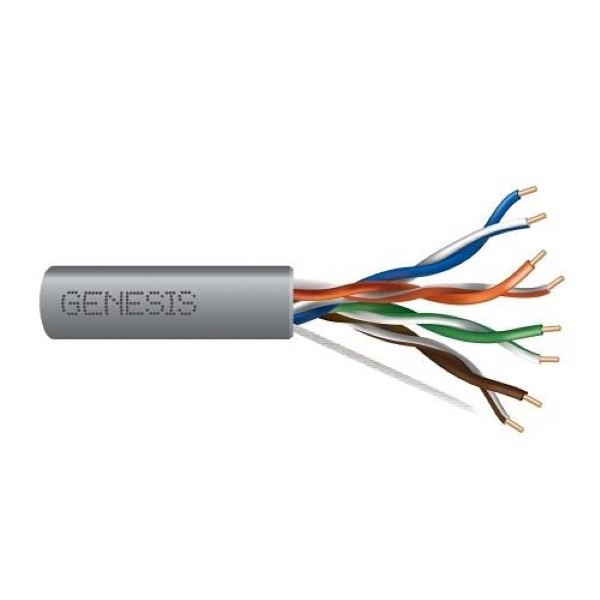 63601109 23 AWG 4 PAIR SOLID CMR/FT4 1000 Foot  pull box Gray