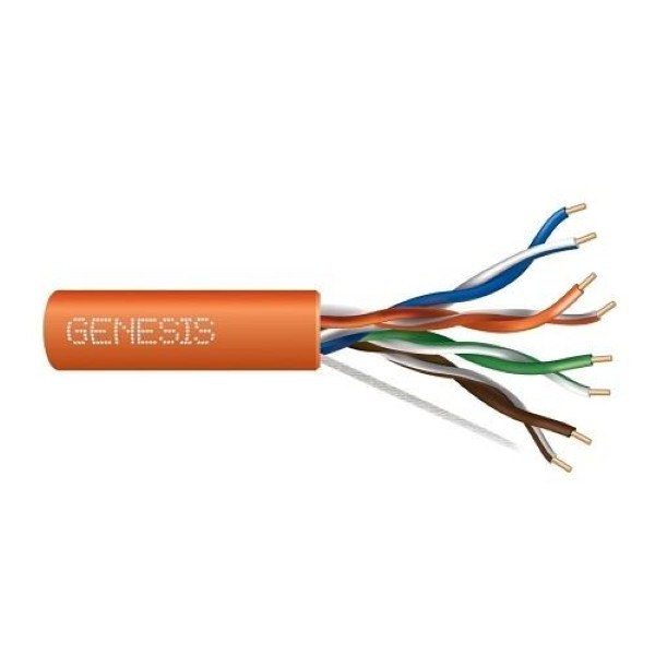 63611103 23 AWG 4 PAIR SOLID CMP/FT6 1000 Foot  pull box Orange